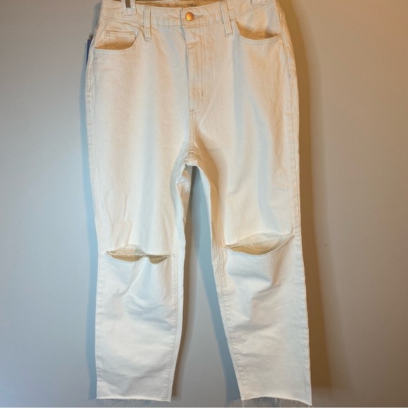 Universal Thread Women's Off-White Straight Leg Jeans Size 8 Reg - Picture 4 of 8